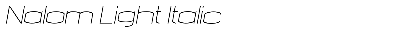 Nalom Light Italic image